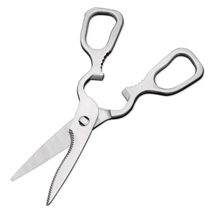 <b>Kitchen</b> <b>Scissors</b> Stainless Steel Straight Head Multi Purpose Home Use Food Cutting Shears - Product Image 2