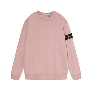 <span class=keywords><strong>Pull</strong></span> à manches longues en pur <span class=keywords><strong>coton</strong></span>, couleur unie, avec logo brodé, col, motif boussole en pierre, style île, pour le commerce transfrontalier, collection automne - Product Image 6