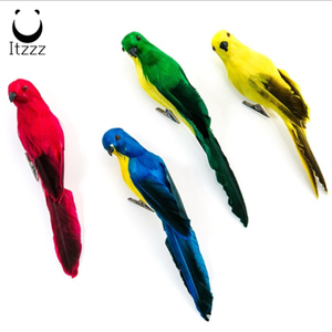 Vẹt Lông Nhân Tạo Nhiều Màu Handmade Mô Phỏng Thực Tế Bird Home Garden Đồ Chơi Trang Trí - Product Image 6