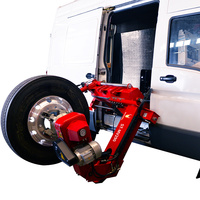 Démonte-pneus mobile robuste pour camions avec générateur diesel et compresseur d'air, kit de réparation de pneus, support CE standard, compatible OEM