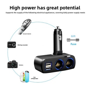 Cargador USB para Encendedor de Cigarrillos de Coche, 80W, Divisor de Corriente Rápido de 12-24V, Adaptador de Corriente Estéreo, Gran Venta 2026 - Product Image 4