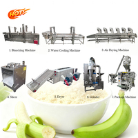 Groene Bananenmeelmachine Automatische Bananenweegbree Poederverwerkingsmachine Bananenpoeder Slijpen Verpakkingsproductielijn