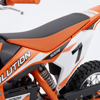 Motor Mini Dirt Bike Off-Road 36V 500W untuk Anak, Motorcross dengan Motor Tengah, Single Speed, Rem Cakram, Baja Karbon untuk Usia 6-12 Tahun