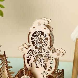 Nuovo <span class=keywords><strong>Puzzle</strong></span> in Legno Natalizio Transfrontaliero, Giocattolo Educativo, Ornamento da Scrivania Creativo, Tema Edifici, 50 Pezzi - Product Image 5