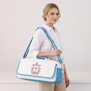 Multi <strong>Compartment</strong> Organizer for Tile Set Multicolor Canvas Mahjong <strong>Bag</strong> Portable Travel Storage <strong>Tote</strong> <strong>Bag</strong> <strong>with</strong> Detachable Strap - Product Image 1