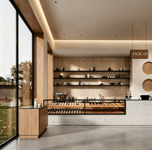 การออกแบบตกแต่งภายในร้านกาแฟสมัยใหม่ |   เฟอร์นิเจอร์ร้านกาแฟแบบกำหนดเองและโซลูชั่นตกแต่งร้านกาแฟแบบครบวงจรสำหรับร้านเบเกอรี่และร้านกาแฟ - Product Image 2