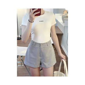 Shorts de la plus haute qualité pour femmes, nombreuses couleurs, taille élastique, fabriqués au Vietnam, échantillon gratuit. - Product Image 3