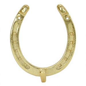 Gold Horse <b>Shoe</b> <b>Hook</b> Handcrafts Luxury Equestrian <b>Hooks</b> and Holder Coat Cloths Hanger Personalized Decorative <b>Hook</b> Hot Sale - Product Image 1