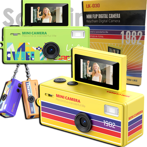 กล้องถ่ายรูปขนาดเล็กแบบพับได้ Sourcingark Retro Mini Thumb Camera หน้าจอพลิกได้ ความละเอียด 720P HD พร้อมระบบมองเห็นในเวลากลางคืน 8MP ขนาด 0.96 นิ้ว พกพาสะดวก เหมาะสำหรับกิจกรรมกลางแจ้ง วิดีโอบล็อก LK-030 - Product Image 1