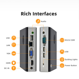 Mini hộp công nghiệp Mini PC N2840 4GB 64GB Micro máy tính để bàn máy tính RS232 COM Linux Mini PC Micro PC - Product Image 6