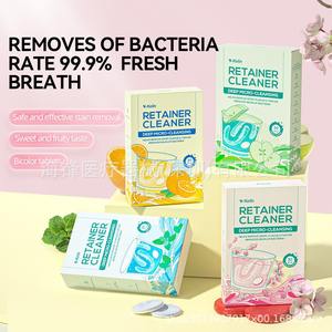 Tabletas Limpiadoras para Retenedores Ticu, 30 Unidades, Sabor Manzana, Menta, Naranja y Sakura, Limpiador de Aparatos Ortodónticos, Cuidado Dental - Product Image 5