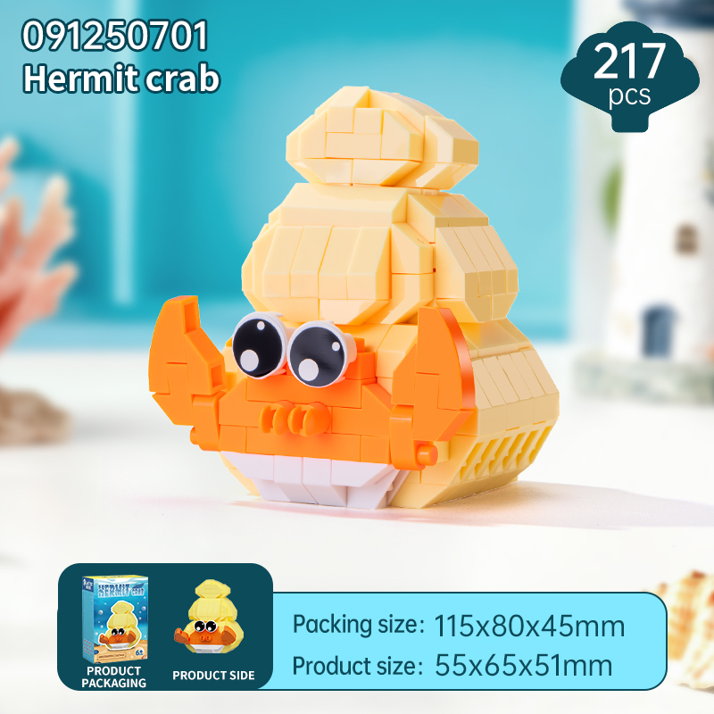 HDX145815 Animaux marins - Écureuil ermite 217 pièces