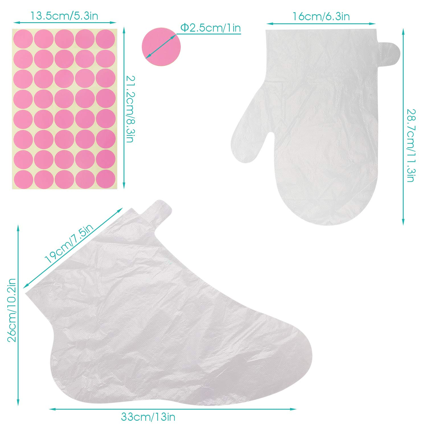 1 Paar Paraffin Bad Handschuhe – Baumwoll-Liner Für Wachsbehandlung, 30x15,5 Cm, Weiß