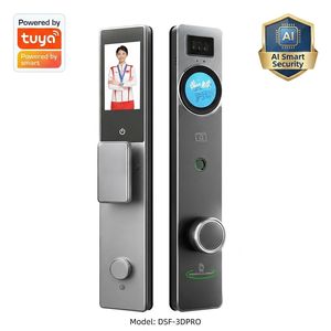 Biometrisches Handvenen-Smartlock 3D-Gesichtserkennung Türklingel mit Kamera WLAN Tuya <span class=keywords><strong>App</strong></span> Fernentriegelung Digitales Schloss Cloud Holztür - Product Image 1