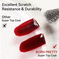 BORN PRETTY 10ml Conforme aux normes européennes Sans TPO Gel de base transparent et Top Coat OEM Gel de base super brillant longue durée pour salon