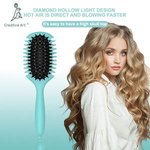Private Label Eco Friendly Curl Defining <strong>Brush</strong> Curly Hair <strong>Brush</strong> Boar Bristle Styling Hairbrush For Detangling - Product Image 4