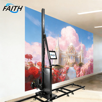 Imprimante murale verticale 3D automatique portable Faith New haute résolution avec tête DX7, encre UV et écran tactile pour la décoration intérieure