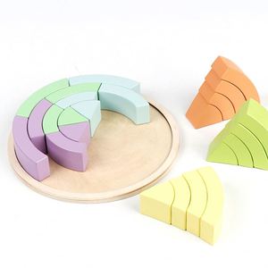 <span class=keywords><strong>2022</strong></span> nouveau coloré arc-en-ciel en bois noirs jeux d'apprentissage enfants montessori jouets autre jouet éducatif précoce pour les enfants - Product Image 5