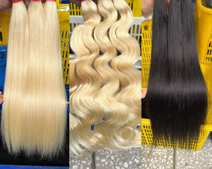 Extensiones de Cabello Humano Virgen Remy Brasileño Sin Procesar, 100% de un Solo Donante, Doble Trama a Máquina, Cierre de Encaje Negro para Mujer, Largo - Product Image 2