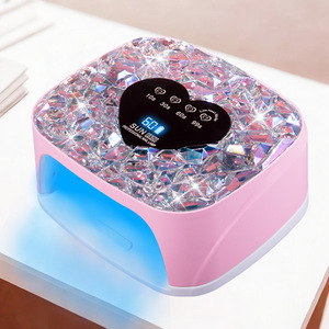 Lampe à ongles UV LED sans fil 72W, design diamant, alimentée par batterie, séchage rapide du vernis gel, pour salon de manucure - Product Image 1