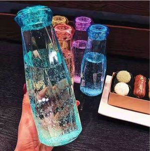 Bouteille d'eau en plastique style cristal, anti-fuite, pour sport, voyage, gym, lait et jus de fruits - Product Image 1