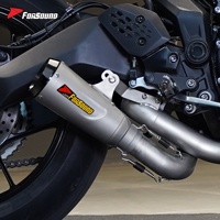 Système d'échappement complet pour moto Forsound Factory à prix de gros, silencieux SR GP-Spec, système slip-on complet pour MT-07 MT07 2014-2026
