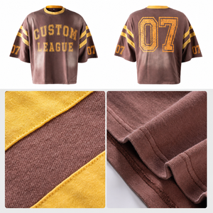 เสื้อยืดคอตตอนเจอร์ซีย์ 250 กรัม แบบสั่งทำพิเศษ ลายกราฟิกสไตล์วินเทจทรงบ็อกซี่ แฟชั่นสตรีทแวร์ สกรีนโลโก้ได้ เสื้อยืดผู้ชาย - Product Image 2