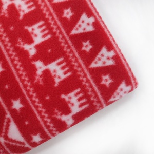 Perro de Navidad personalizado impreso 180gsm de doble cara Micro Polar tela 100% poliéster antiestático para <span class=keywords><strong>forro</strong></span> exterior - Product Image 4