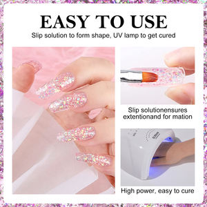 1kg Venta al por mayor Sparkle <span class=keywords><strong>Gel</strong></span> acrílico <span class=keywords><strong>Precio</strong></span> de fábrica Oem/ODM 28 colores Poly Nail <span class=keywords><strong>Gel</strong></span> - Product Image 3