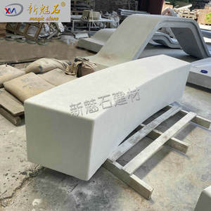 Nuevo Banco de Hormigón Prefabricado Magic Stone en Forma de S, Tamaño Personalizado, Asiento Moderno para Jardín y Paisajismo, Material GRC UHPC - Product Image 3
