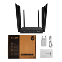 Routeur modem WiFi 6 4G/5G AYS AYS-CPE-8953 Mini USB avec transmission 300 Mbps, 4 antennes, emplacement pour carte