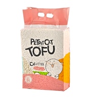 Doğal Tofu Kedi Kumu Çevre Dostu 6L Biyobozunur Mısır Nişastası Yeşil Çay Kokulu 8 Saat Koku Kontrolü Tozsuz
