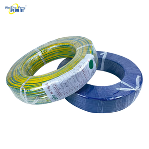 Chiều Dài Tùy Chỉnh 300/500V PVC RV Vàng Màu Xanh Lá Cây Dây Đồng 1*0.5Mm Duy Nhất Lõi Cáp Điện Cho Hộ Gia Đình Ccc Bị Mắc Kẹt Trên Không - Product Image 6