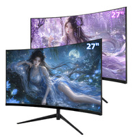 Monitor de Computadora de 27 Pulgadas, Panel de Escritorio 2K/4K Profesional, 240Hz, Delgado, 1500R, 1080P, Curvo, Ajustable en Altura de Fábrica