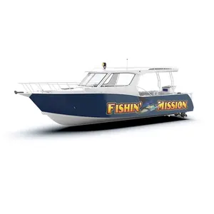 11m Aluminum Luxury Yacht New Cabin Cruiser Boats Center Cabin Aluminum Diving Passenger Fishing Boat