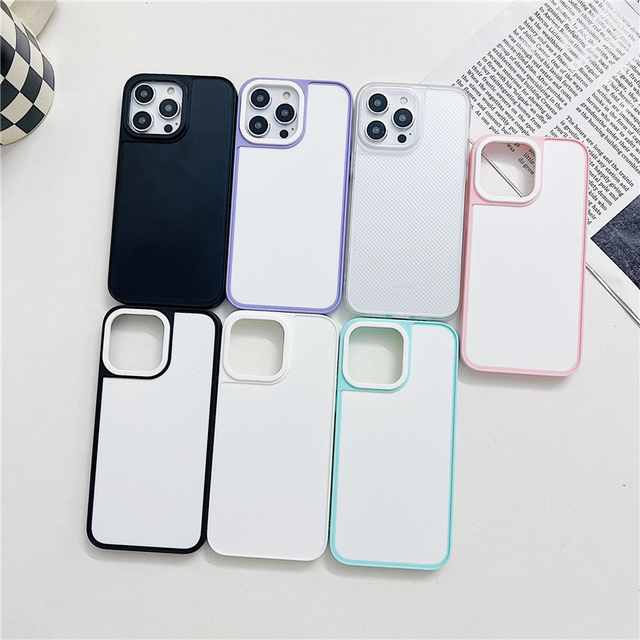 For iphone 15 14 13 12 Plus Max Tpu Pc 2d Uv Printing Cell Mobile Phone Blank case for iphone 15 Pro groove case