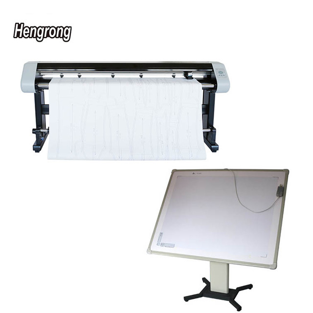 Hengrong 1.7m 1.9m Apparel CAD/CAM Inkjet Plotter with Digitizer Board for Garment Apparel Factory Use