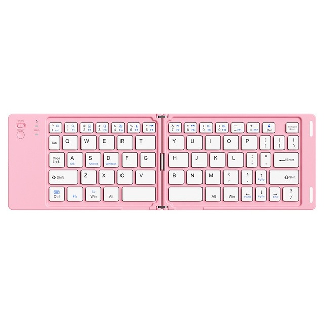 Rechargeable Mini Portable and Folding Wireless Keyboard Foldable Keyboard Wireless bluetooth for hp Laptop  Mobile Phone