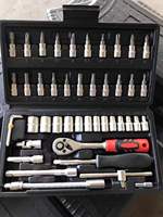 Ensemble d'outils à main professionnel 89 pièces Ensemble de douilles 1/2 et 1/4 "Ensemble de réparation de voiture