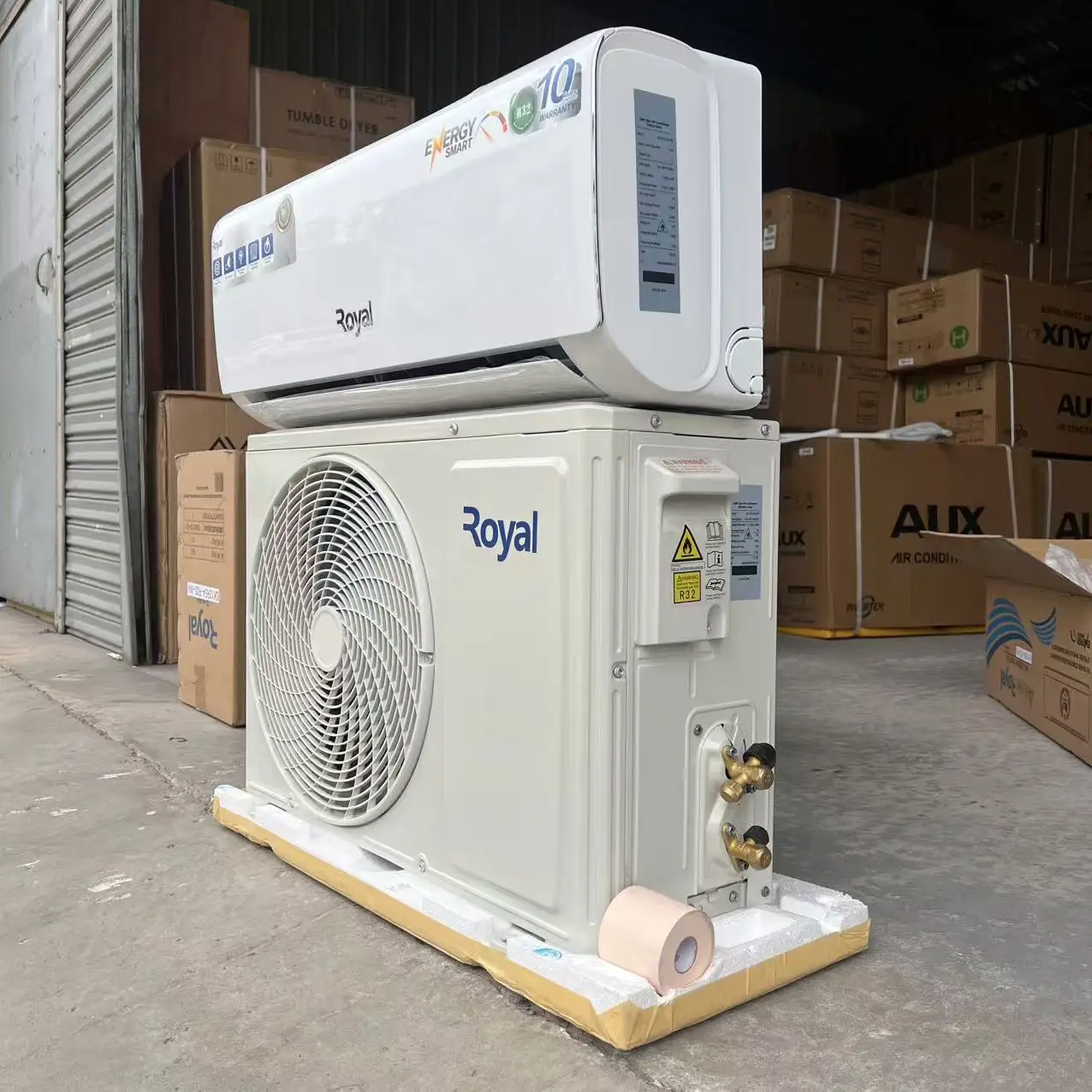 Настенный сплит-кондиционер ROYAL 12000btu, турбо-охлаждающий, только DC-инвертор, стандарт ЕС, запуск низкого напряжения R32