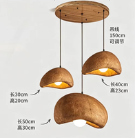 Lampe suspendue moderne E27 avec abat-jour en mousse pour restaurant, hauteur réglable, pour salle à manger/bar (1175-3)