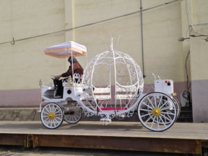 Carruaje de Calabaza Eléctrico de Alta Calidad para Bodas, Vehículo Turístico, Nuevo Diseño de Carruaje de Caballos en Venta para Turistas - Product Image 4