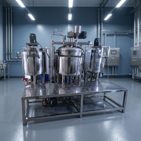 Système d'équipement de fabrication pour mélangeur émulsifiant sous vide industriel, homogénéisateur à cisaillement élevé, pour crèmes cosmétiques, lotions et shampoings