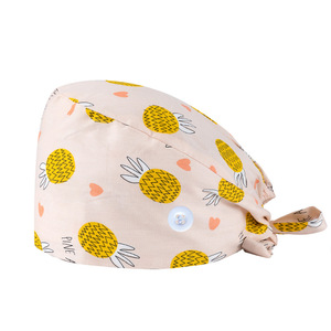 Belle fraise motif casquette chirurgicale coton pharmacie <span class=keywords><strong>clinique</strong></span> dentaire médecin infirmière gommage casquettes chapeau de travail - Product Image 5