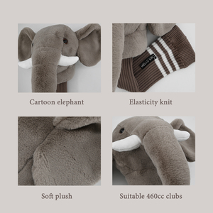 <b>Golf</b> Animal Headcover Gift Funny Plush Soft Cartoon Elephant <b>Golf</b> Head Cover Driver Knit Head Cover in Stock - Product Image 5