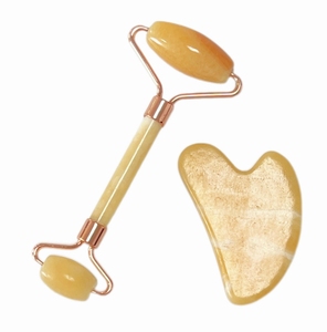 ลูกกลิ้งหน้าพลอยธรรมชาติสีเหลืองหยก - Product Image 5