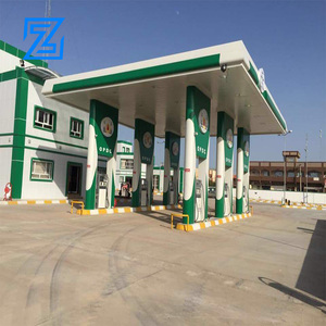 Auvent de station-service de coquille de bâtiment d'acier de structure de botte d'espace - Product Image 4