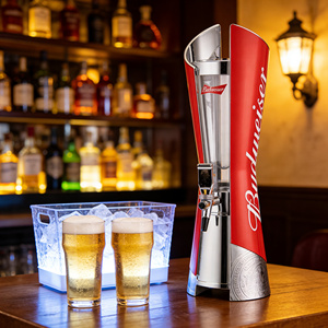 Distributeur de bière <span class=keywords><strong>Bud</strong></span> Light personnalisé de 3 litres, écologique, avec lumières LED et tube à glace - Product Image 4