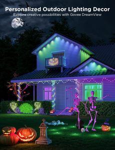 Ngoài trời nhựa <span class=keywords><strong>Net</strong></span> đèn 10m rgbic 480 <span class=keywords><strong>Led</strong></span> 64 chế độ IP65 không thấm nước Alexa Google trợ lý ứng dụng điều khiển pin giáng sinh - Product Image 3