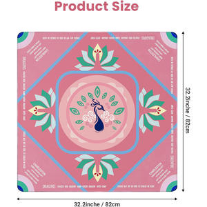 Tapete <span class=keywords><strong>de</strong></span> Neopreno Personalizado Antideslizante e Impermeable para <span class=keywords><strong>Mesa</strong></span> <span class=keywords><strong>de</strong></span> Mahjong, Diseño <span class=keywords><strong>de</strong></span> Pavo Real Rosa, Marca Oh My Mahjong, para Juegos <span class=keywords><strong>de</strong></span> <span class=keywords><strong>Mesa</strong></span> - Product Image 6